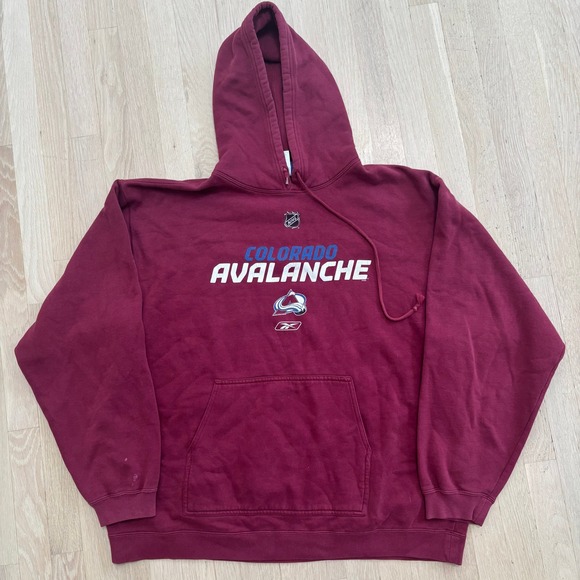 Reebok Other - Reebok Colorado Avalanche Hoodie Mens XL Burgundy Good NHL Hockey Pullover